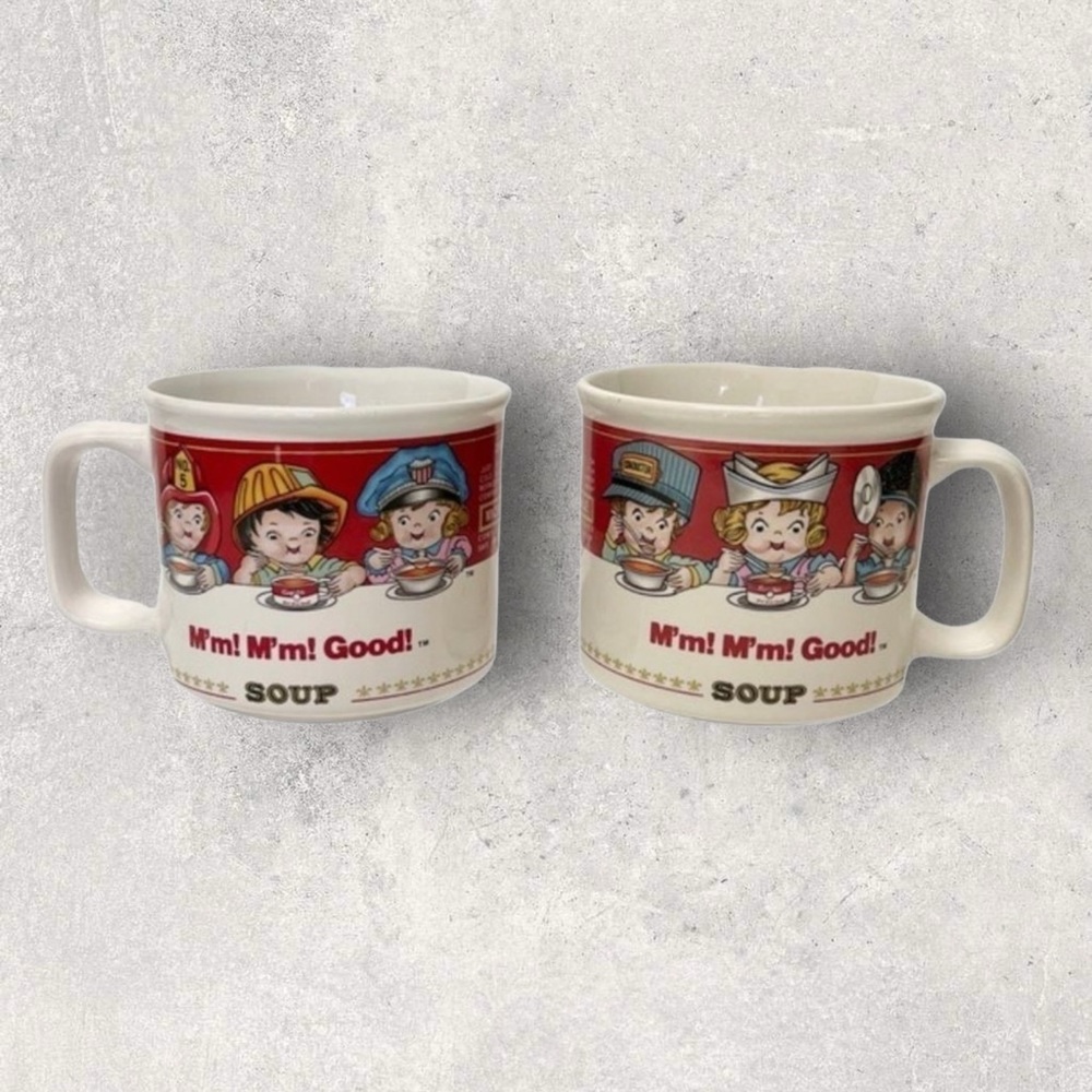Vintage 1993 Campbell's Soup Mugs by Westwood